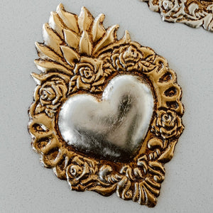 Corazón plateado 