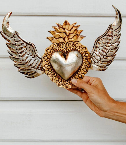 Corazón plateado