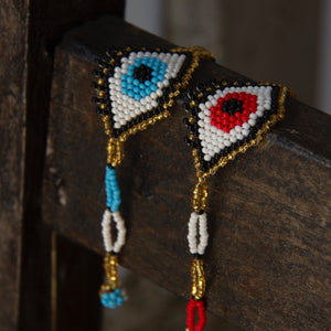 Pulsera chaquira ojo turco