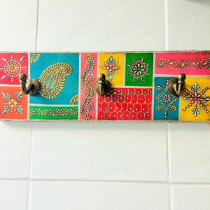 Perchero triple patchwork