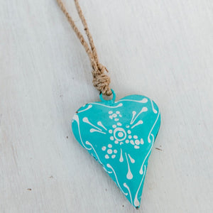 Corazones de chapa mini